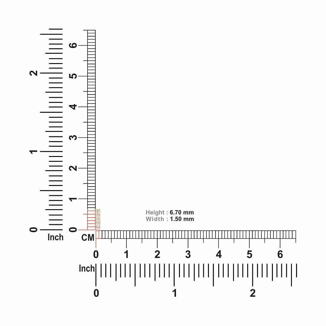 18K Solid Gold 5 Stone Diamonds Nose Pin for Women