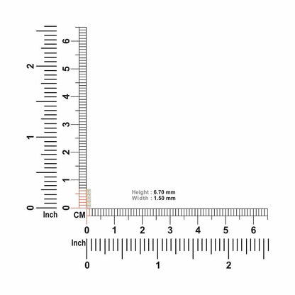 18K Solid Gold 5 Stone Diamonds Nose Pin for Women