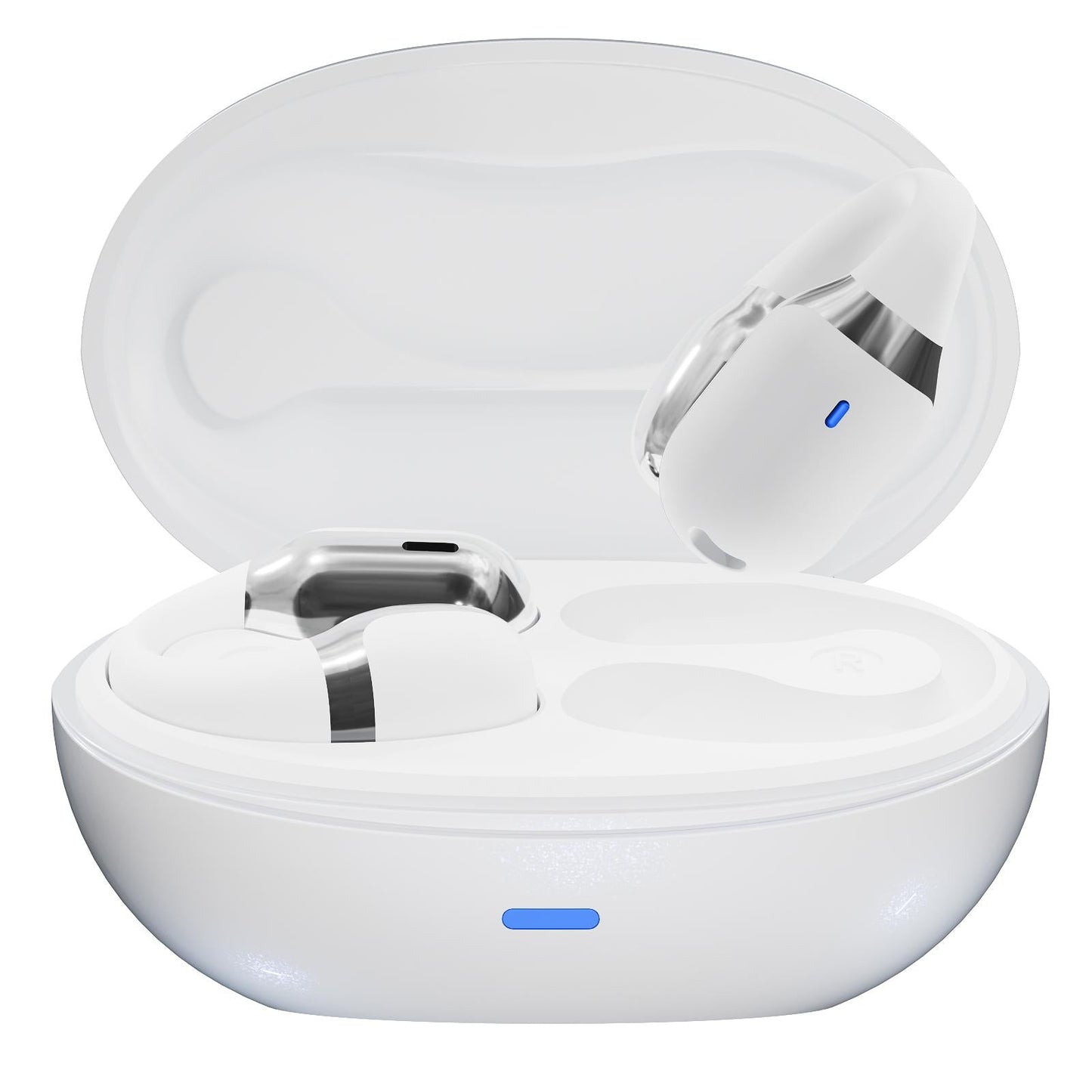 NNEDSZ Wireless Sports Bluetooth Earphones With Air Conduction - F16 Tws - Pink