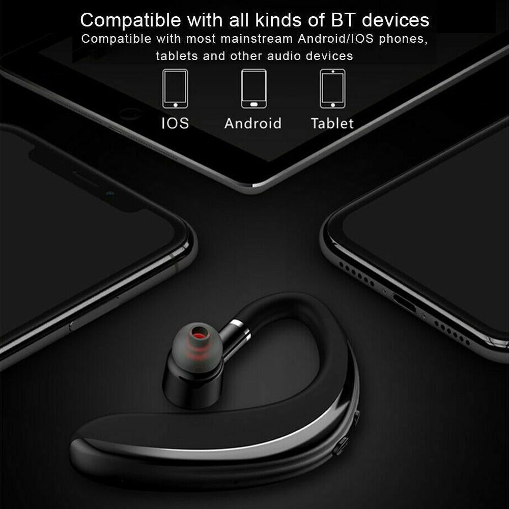 NNEDSZ Wireless Business Sports Bluetooth Earphones - Fast Charging Bluetooth 5.0 - Black