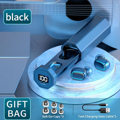 NNEDSZ True Wireless Bluetooth Earphones With Digital Display And Charging Box