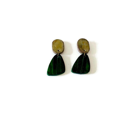 Cool Clay Drop Earrings Handmade