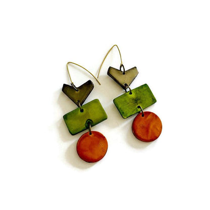 Unique Bohemian Jewelry Set with Statement Necklace & Earrings